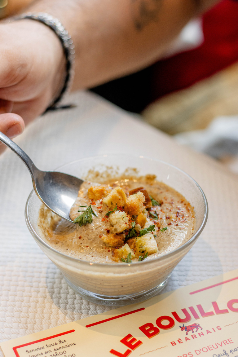 bouillon bearnais pau menu oeuf parfait